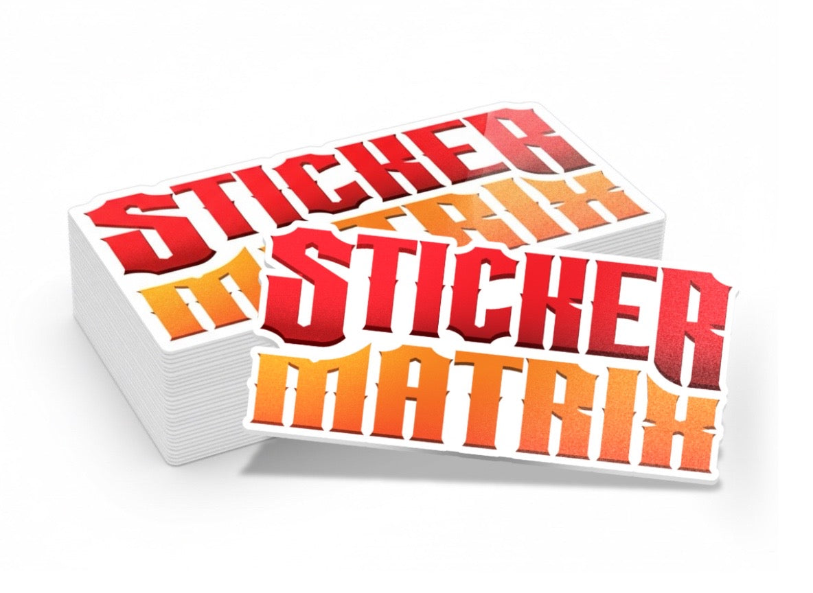 Custom Matte Laminated Vinyl Stickers