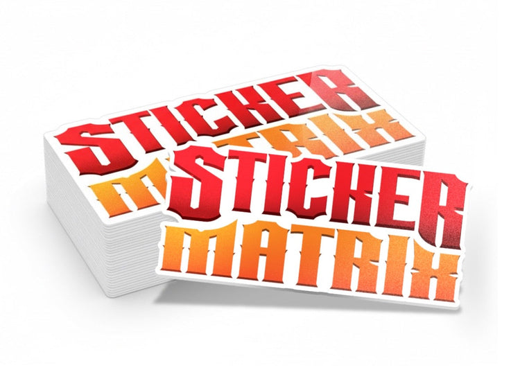 Custom Matte Laminated Vinyl Stickers
