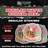 Regular Matte Stickers Special Sale