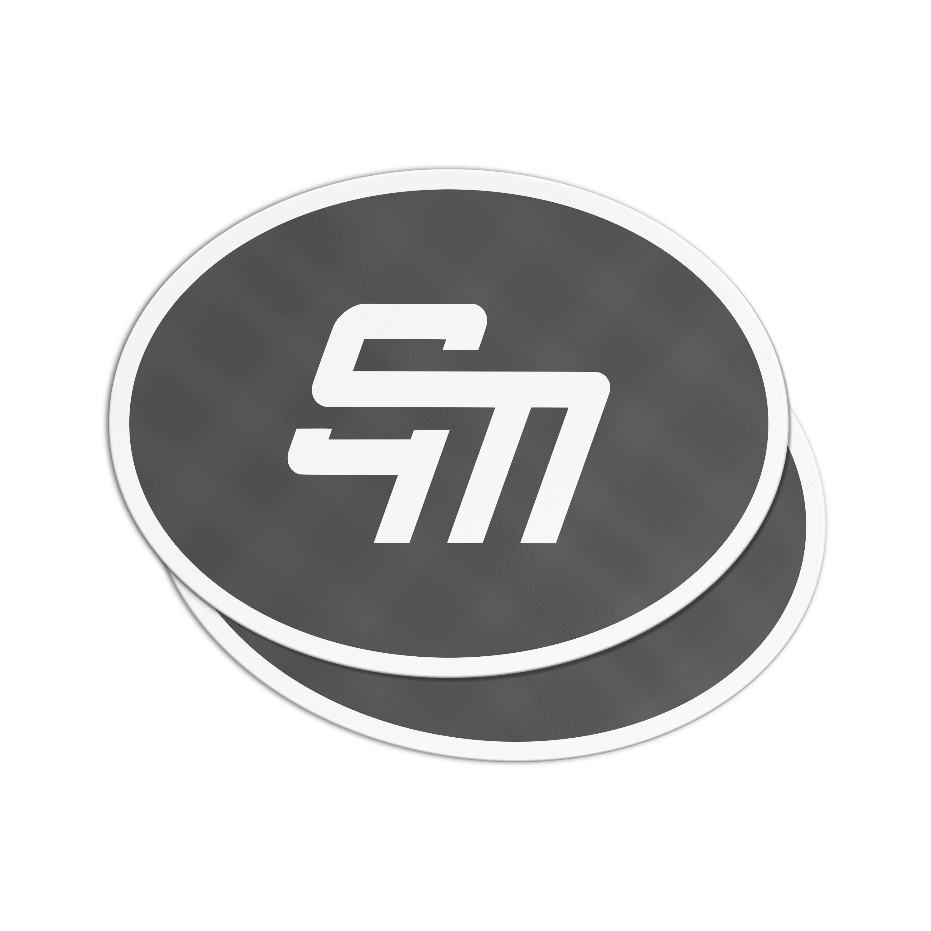 Custom Oval Matte Laminated Vinyl Stickers