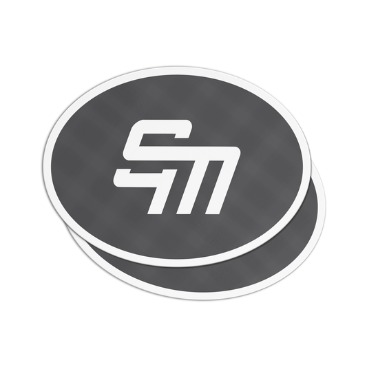 Custom Oval Matte Laminated Vinyl Stickers