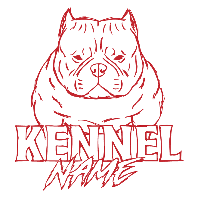 Standard Kennel Logo Design with 50 pcs 3" stickers