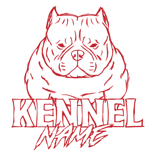 Standard Kennel Logo Design with 50 pcs 3" stickers